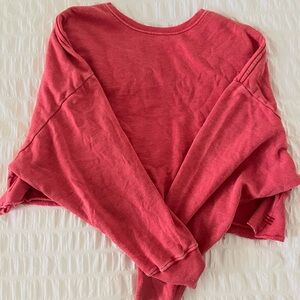 BDG urban cropped red sweatshirt